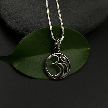 Om In A Circle Pendant
